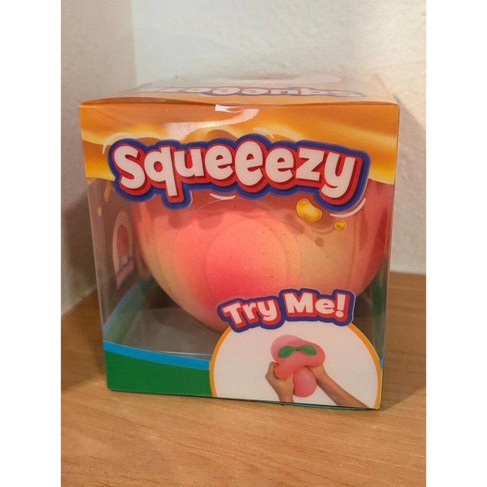 Squeeezy Jumbo Peach Squishy Fidget Toy NIB - Picture 3 of 4